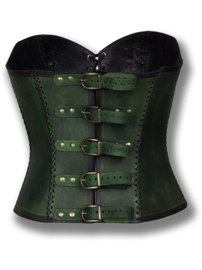 Trollfelsen Ledermieder Vollbrust gruen